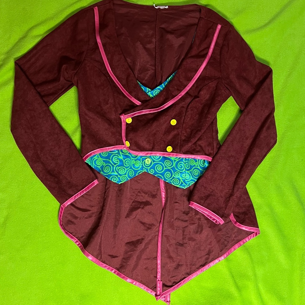 Small Halloween Mad Hatter Light Jacket and Vest Longsleeve Top